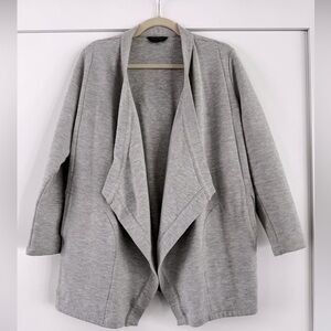Banana Republic Light Gray Women's Open Front Cardigan with pockets, Small